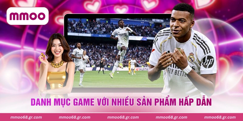 Danh mục game với nhiều sản phẩm hấp dẫn